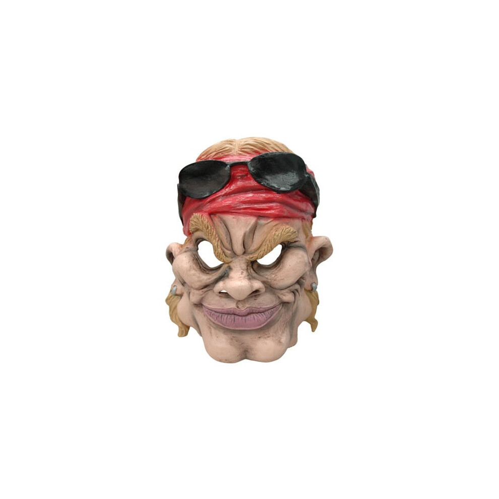 Rubies Adult American Biker Caricature Mask Black