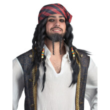 Adult braided pirate wig