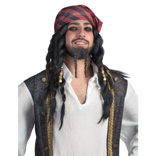 Rubies Adult braided pirate wig