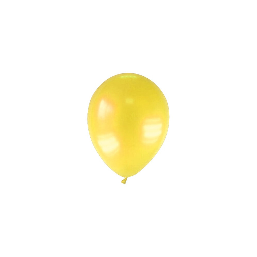 Rubies 12 Metallic Balloons 28 Cm Yellow