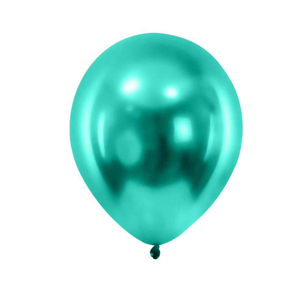 Rubies 12 Dark Metallic Balloons 28Cm Green