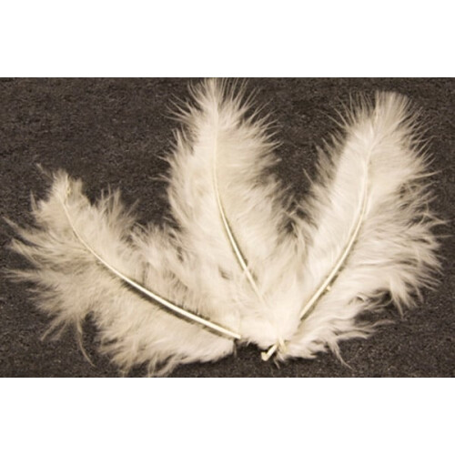 Rubies 20 Ivory Decorative Feathers 5.5 cm