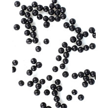 Mini black glitter balls 8 mm 10 gr