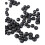 Rubies Mini black glitter balls 8 mm 10 gr 2