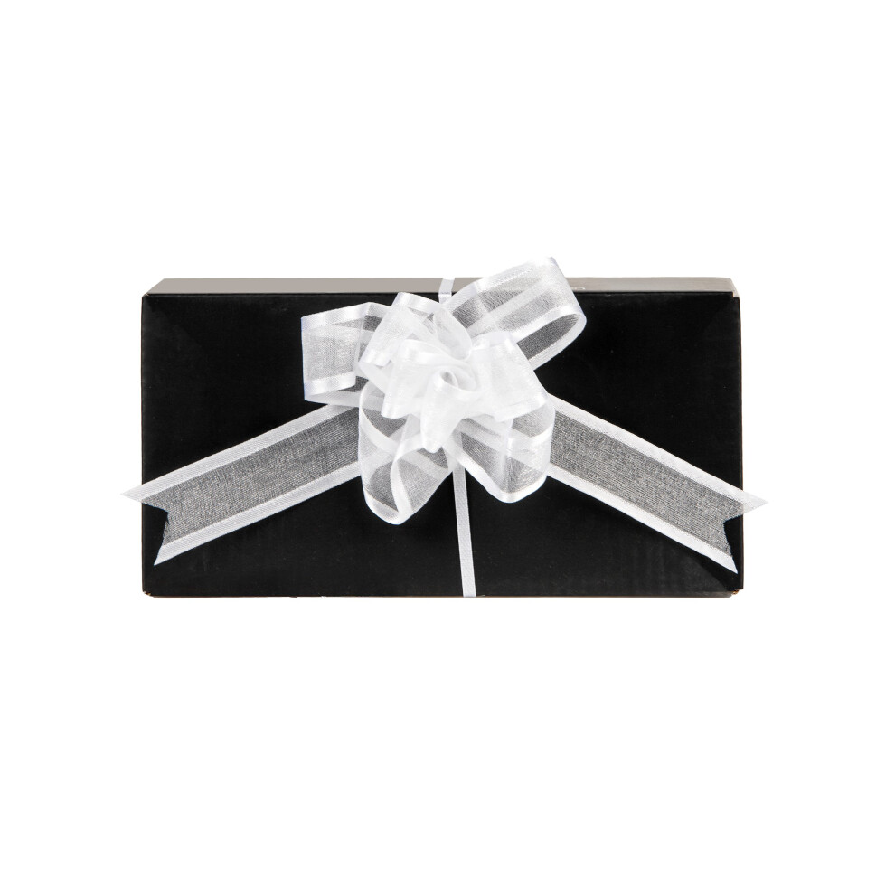 Rubies 6 White Organza Pull Bows 10 Cm
