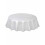 Rubies White round plastic tablecloth 213 cm 1