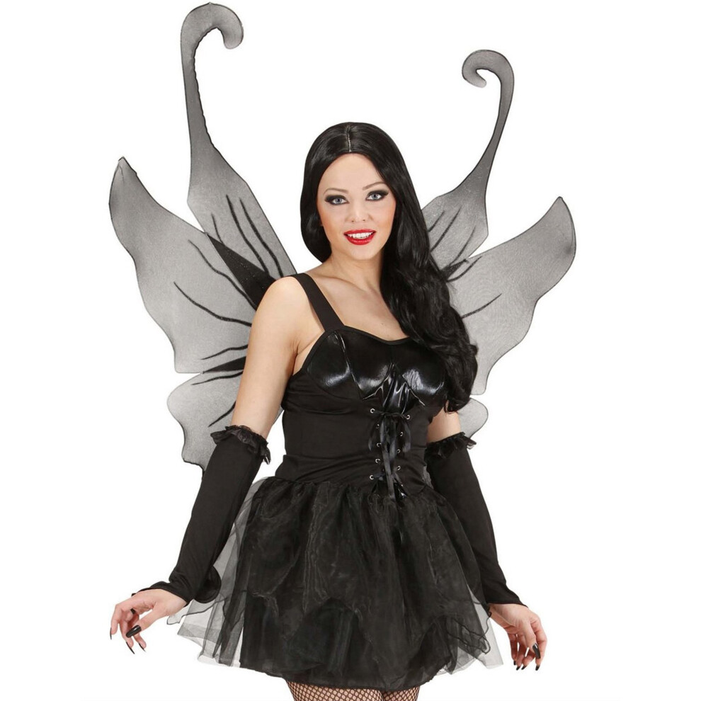 Rubies Adult Glitter Wings Black