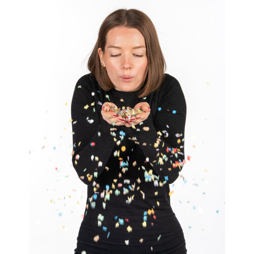 Rubies 100 gram multi-colored confetti bag 1