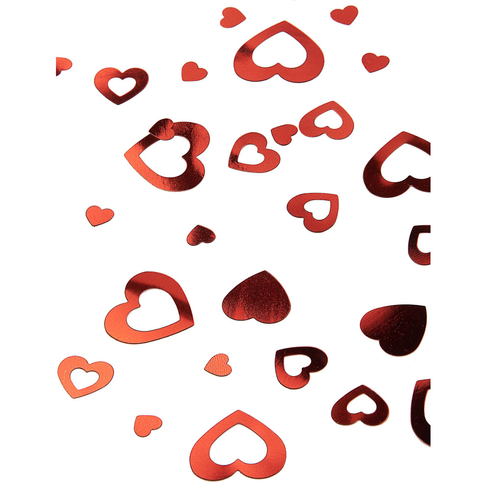 Rubies Heart Confetti 14G Red