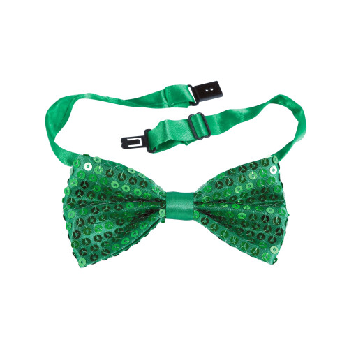 Rubies Adult green sequin bow tie 2
