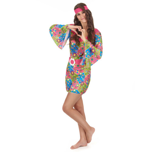 Rubies Women's hippie floral costume 2