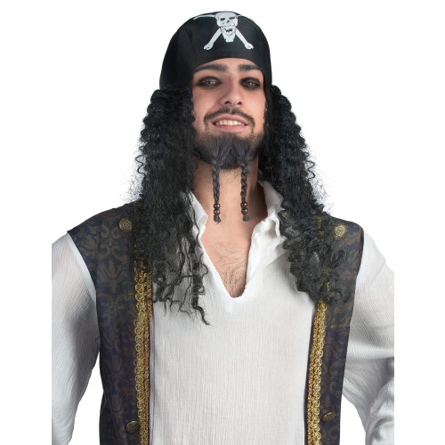 Rubies Adult pirate bandana wig