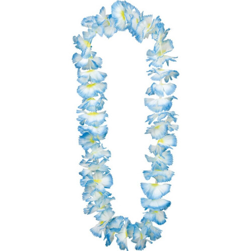 Rubies Light blue Hawaiian necklace