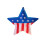 Rubies American star wall decoration 1