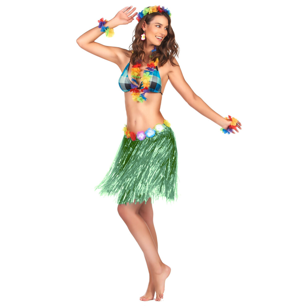 Rubies Adult Short Hawaiian Skirt Green