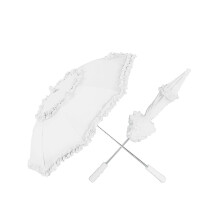 White frilly umbrella