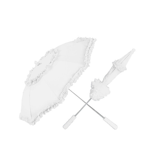 Rubies White frilly umbrella