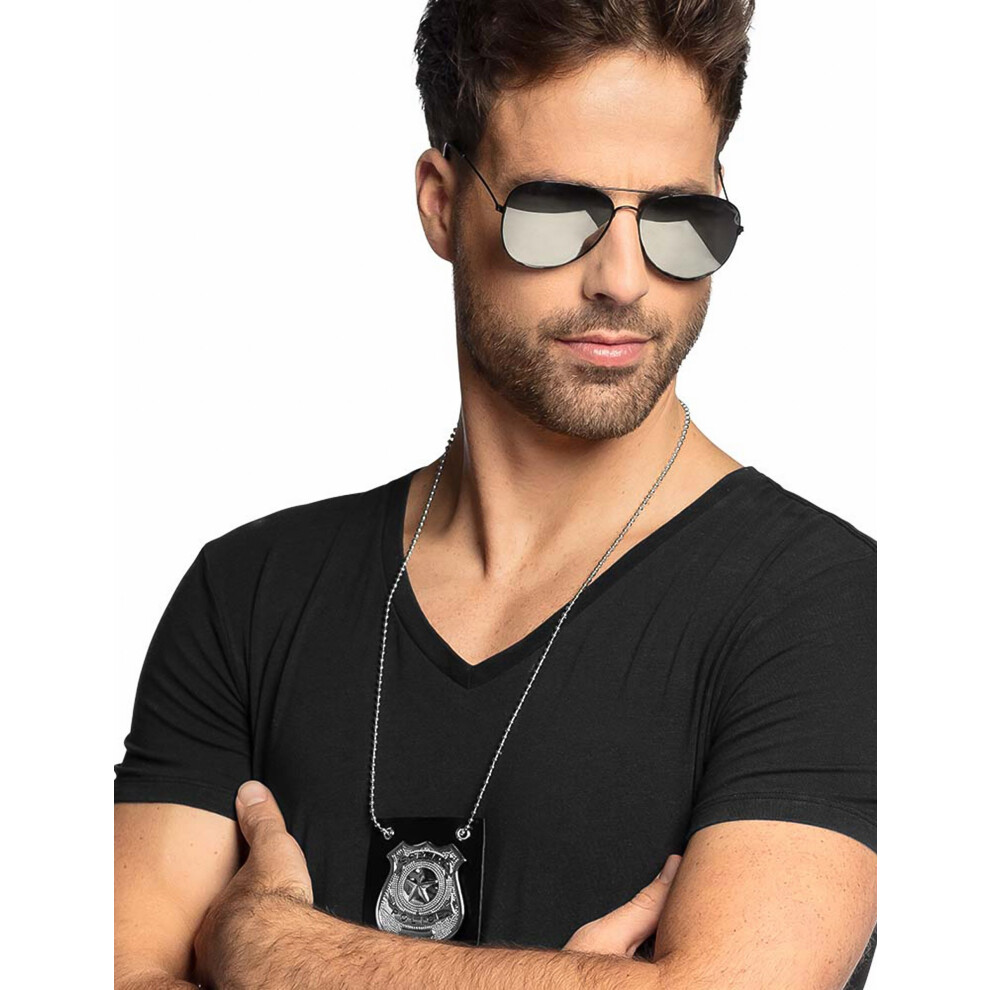 Rubies Adult Police Glasses Black