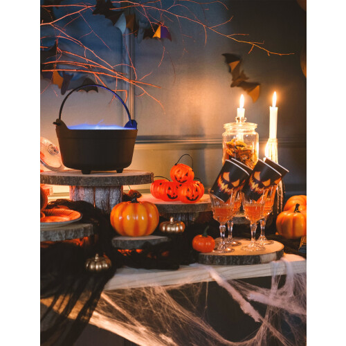 Rubies 6 Mini Halloween Pumpkin Buckets 6.5 x 5 cm 2