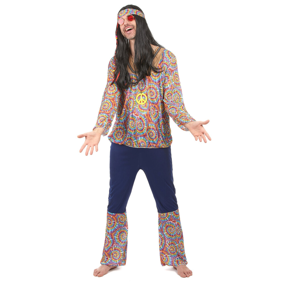 Rubies Men's Psychedelic Hippie Costume