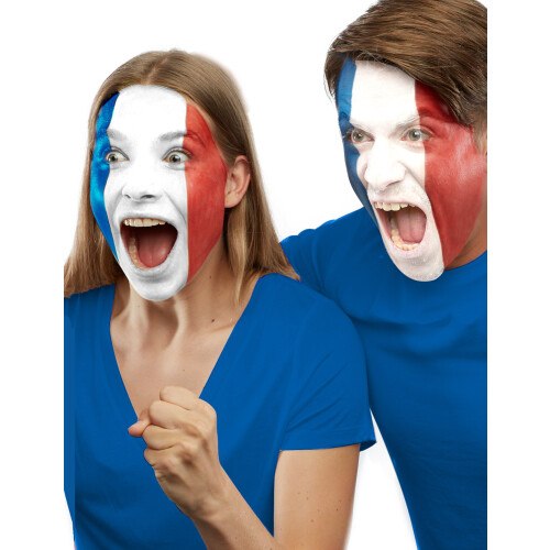 Rubies France supporter makeup 2