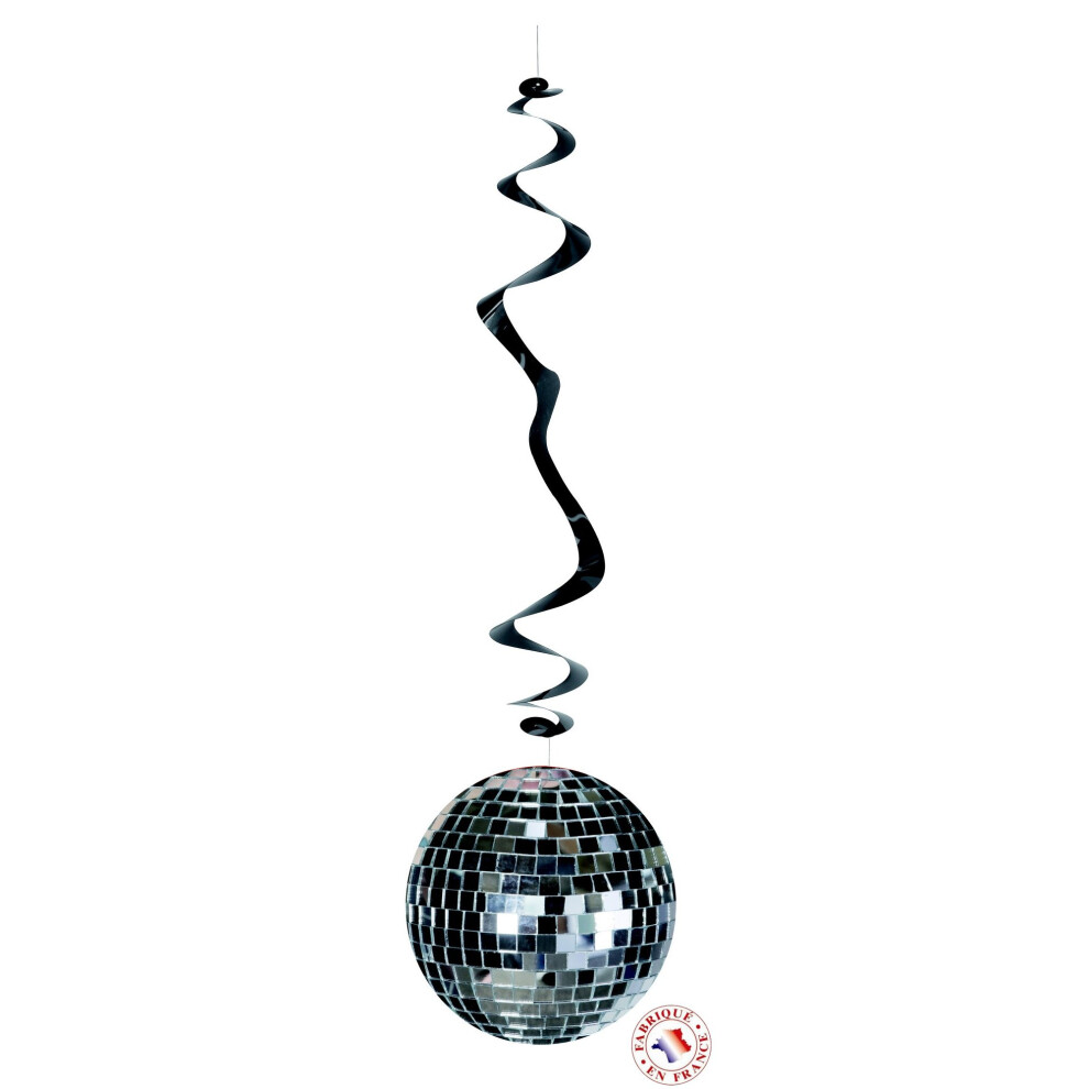 Rubies 6 Disco Spiral Suspensions Silver