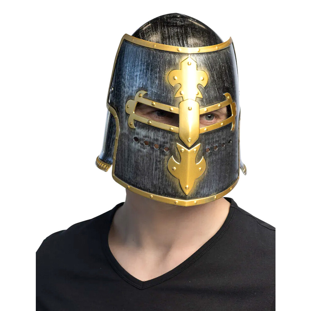 Rubies Adult Medieval Knight Helmet Black