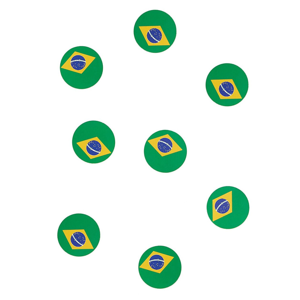 Rubies 150 Brazil Flag Table Confetti