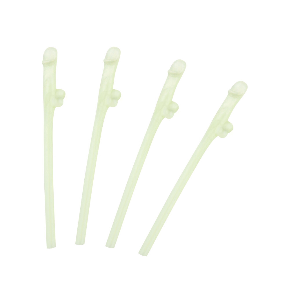 Rubies 6 Glow-In-The-Dark Naughty Straws