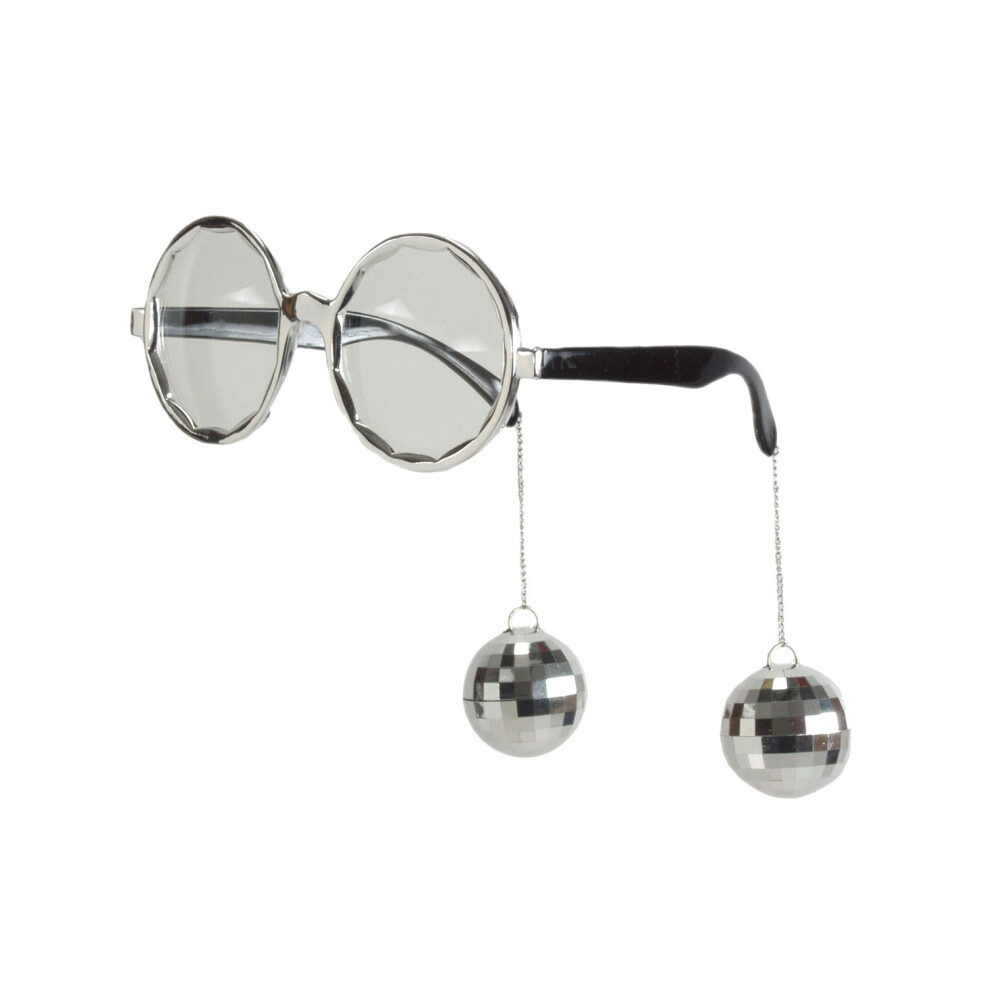 Rubies Adult Disco Glasses Silver