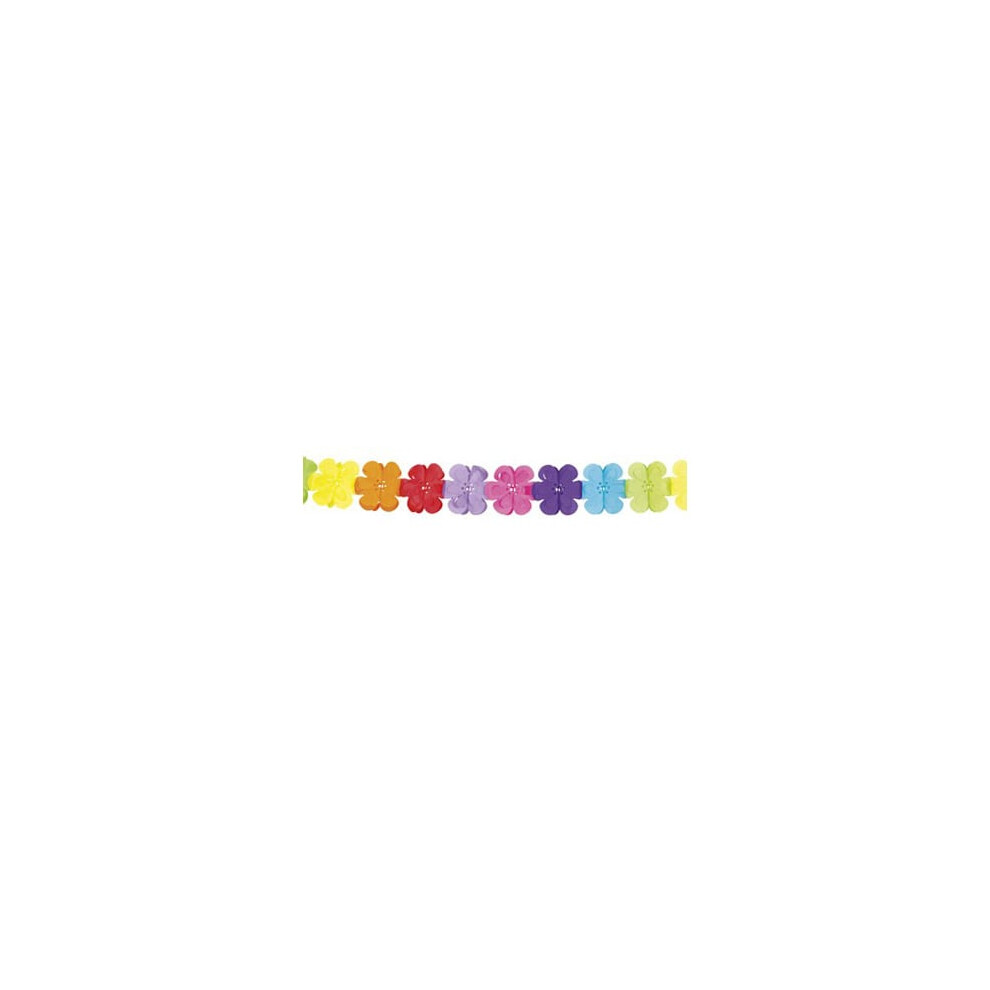 Rubies Multicolored Garland Of Paper Flowers 4 Meters