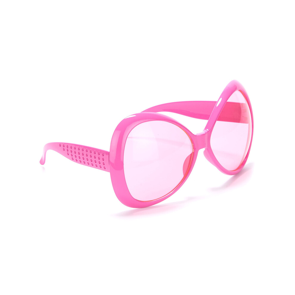Rubies Adult Plastic Disco Glasses Pink