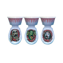 Electrostatic decoration for Halloween toilet seat