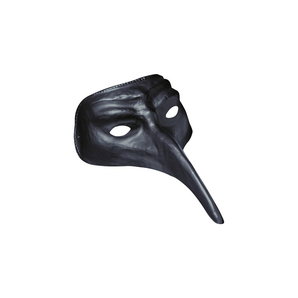Rubies Adult Long Nose Mask Black
