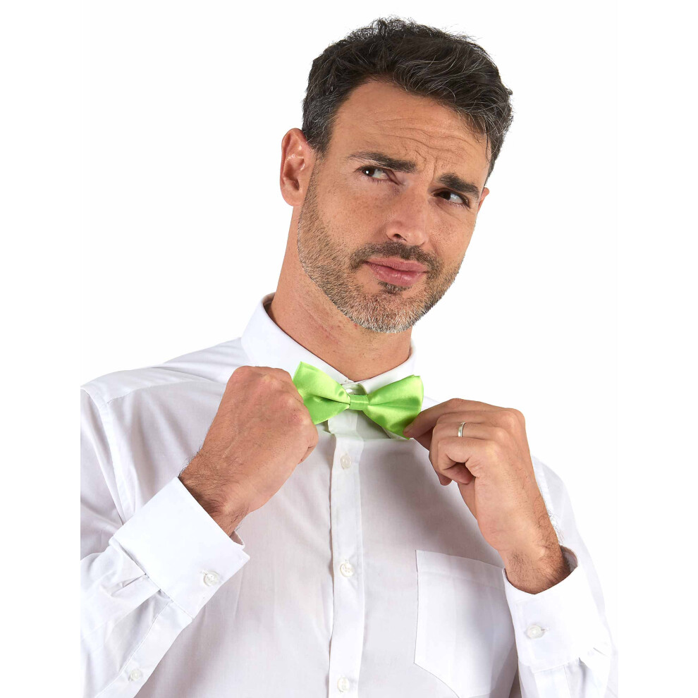Rubies Adult Fluorescent Bow Tie Green