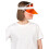 Rubies Adult orange poker player visor 3