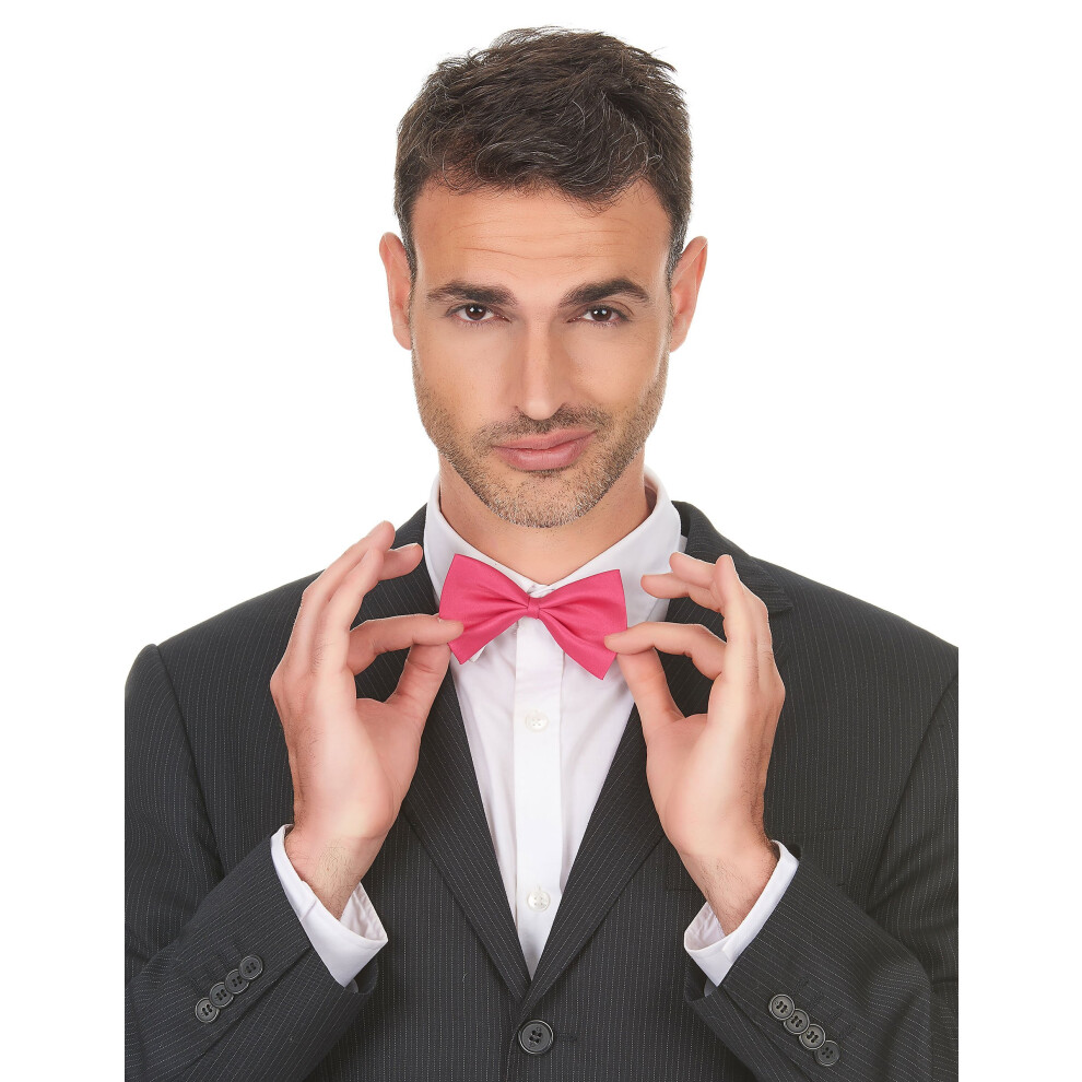 New Rubies Men's Adult Bow Tie Pink