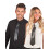 Rubies Black tie with transparent sequins for adults 1