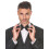Rubies Black sequin bow tie for adults 1