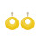 Rubies Adult fluorescent yellow earrings 3