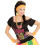 Rubies Adult fluorescent yellow earrings 2