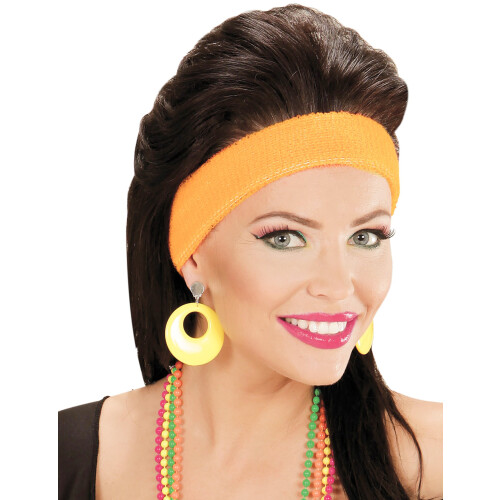 Rubies Adult fluorescent yellow earrings
