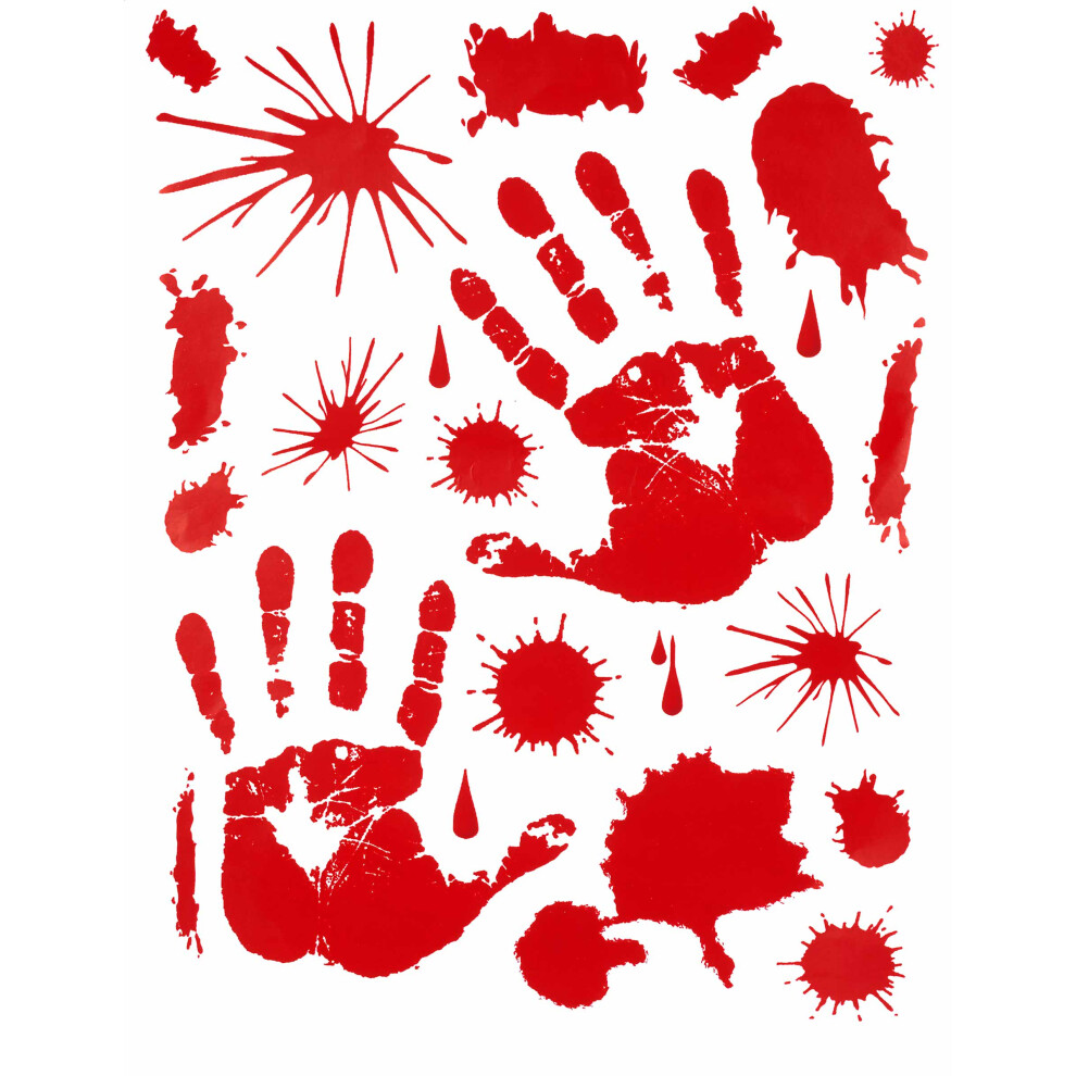 New Rubies Halloween Bloody Hands Stickers