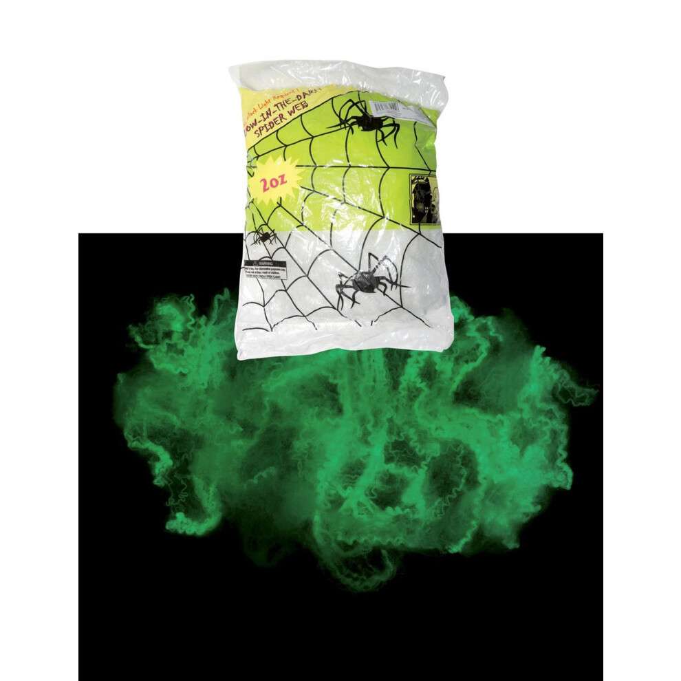 Rubies Glow-In-The- Spider Web Decoration 56G Halloween Dark