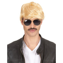Short blonde wig for men