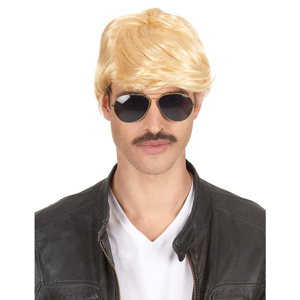 Rubies Short Blonde Wig For Men