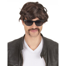 Short brown wig for men