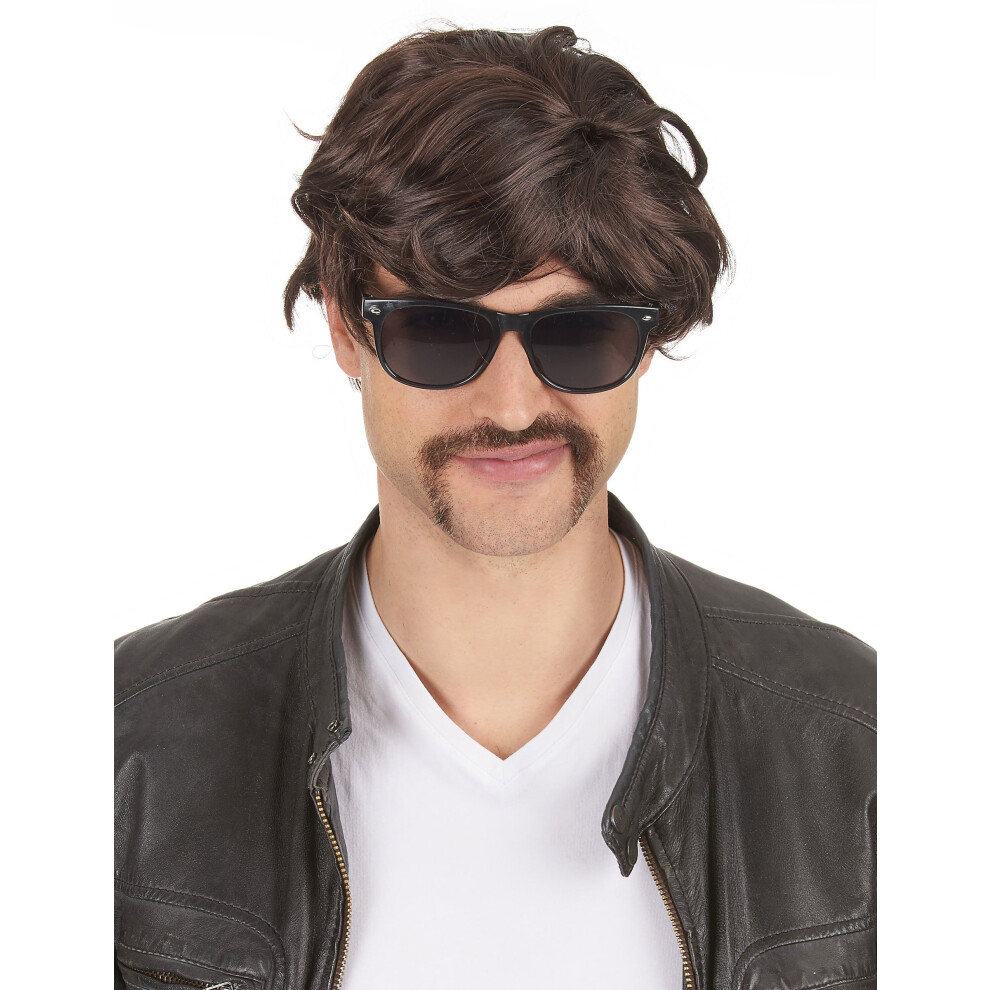 Rubies Short Wig For Men Brown