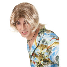 Blonde surfer man wig