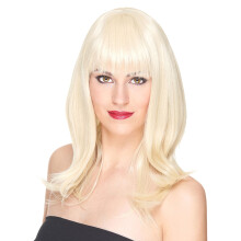 Luxury blonde mid-length women's wig - 170g